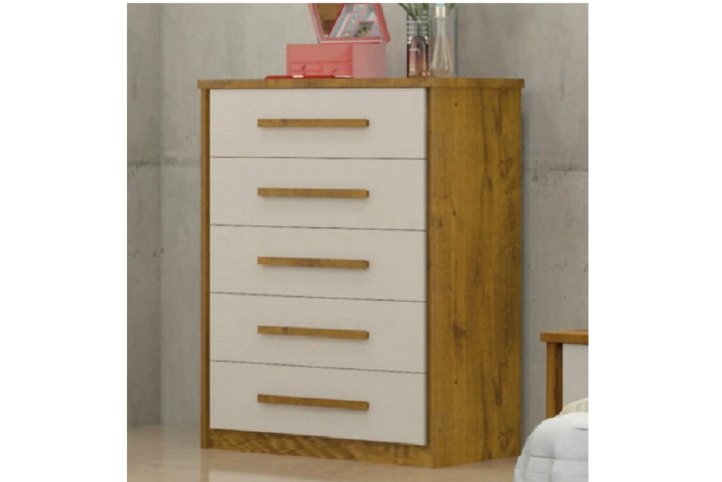 Cômoda Lisa 5 Gavetas LF (  outras cores disponíveis por encomenda)