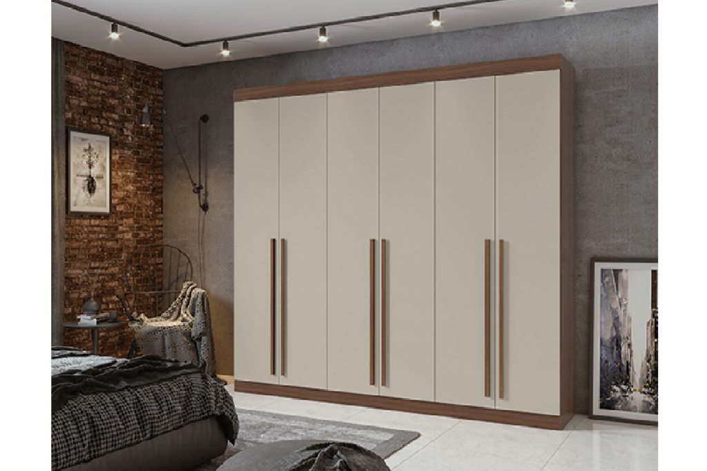 Guarda Roupa Casal 6 Portas 4 Gavetas LP