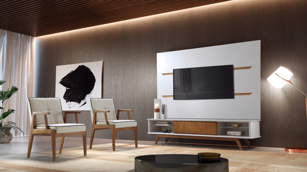 Conjunto Painel Milano + Rack Matrix